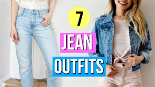 'How to Style Jeans! 7 Outfit Ideas!'