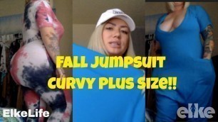 'Review: Fall Jumpsuit Fashion Nova Curvy Plus Size!!! | Elke'