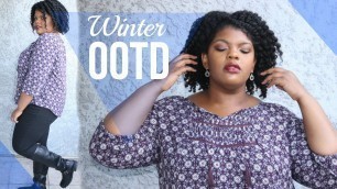 'Winter Outfit of the Day 2016 (OOTD) | Plus Size Fashion (Winter in Cali)'