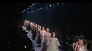 'Models on the runway for the Marchesa Ready to Wear Fashion Show in New York City'