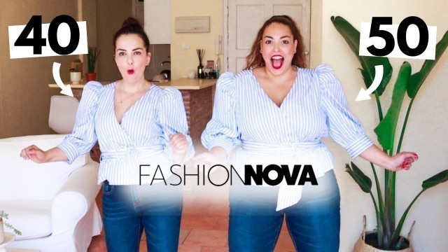 'TALLA 40 vs TALLA 50 Mismos outfits Fashion Nova Curve | Pretty and Olé'