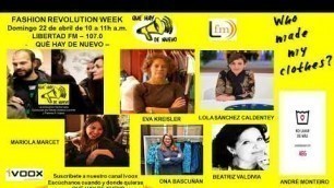 'Avance de contenidos de Qué Hay de Nuevo: Fashion Revolution Week (22-04-2018)'