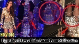 'Tiger Shroff Saves Disha Patani From Almost Wardrobe Malfunction At Lakme Fashion Week 2017'