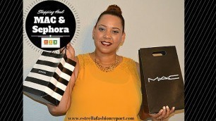 'Sephora and MAC Haul for January 2016| Estrella Fashion Report'