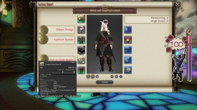 'FFXIV: Fashion Report Friday - Week 51 - Theme : Wild, Yet Sophisticated'