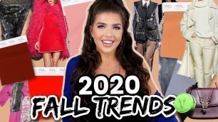 'FALL TRENDS 2020 | Top Fall 2020 Fashion Trends | Fall/Winter Style 2020-2021'