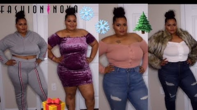 'Fashion nova HOLIDAY plus size/curve girl try-on haul|beautybytanya'