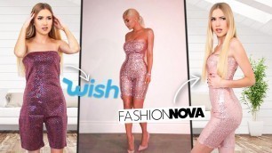 'Which Brand Recreated Kylie Jenner\'s Outfits Better? Wish.com VS FashionNova!!'