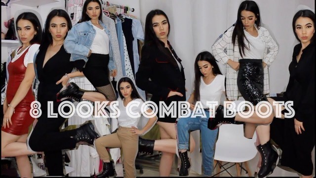 '8 OUTFITS CON DISTINTOS ESTILOS CON COMBAT BOOTS - BIKER BOOTS'