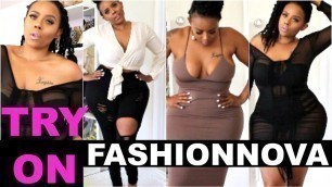 'Fashion Nova Try On Haul With Sizing- Jeans, Dress, Plus- Size, Curvy'