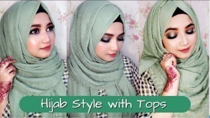 'How to Wear Hijab With Tops | Hijab Style By Nipa | Beauty Reflect'