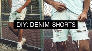 'DIY: Distressed Denim Shorts'