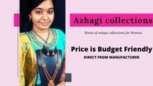 'Budget Friendly Jewel Collections | Direct From Manufacturer | Azhagi Collections|Just Know Fashion'