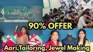 '90% OFFER For Tailoring Classes | Fashion Designing | Aari Embroidering | Jewel Making |'