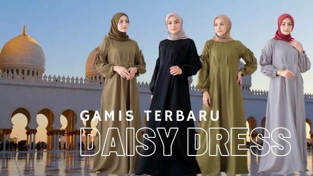 'Model Busana Muslim Wanita Gamis Syari Terbaru Daisy Dress Bahan Tori Burch Mitra Tokorame'