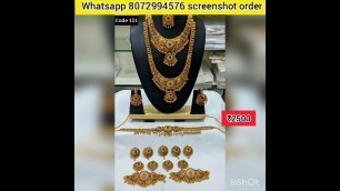 'Sangeetha fashions|Bridal jewel Collections|Free shipping|Whatsapp to order'