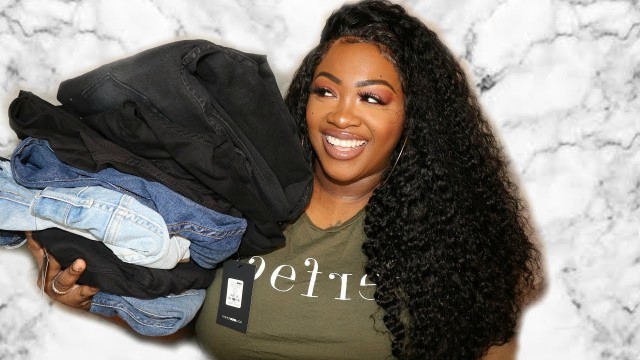 'Fashion Nova Curve Winter Jean Try On Haul'