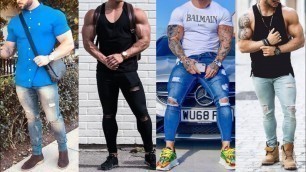 'Hottest Men\'s Outfit Ideas For Bodybuilders 2020 | Winter Outfit Ideas For Muscular Men'