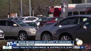 'Sketch released of man suspected in Fashion Valley Mall carjacking'