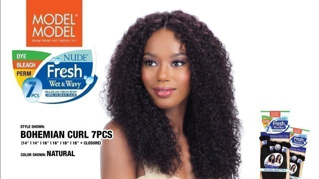 'MODEL MODEL NUDE Fresh Wet&Wavy Bohemian Curl 7PCS'