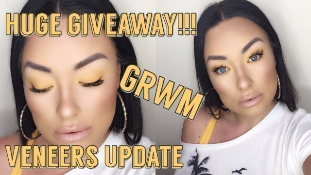 'GRWM YELLOW MAKEUP EYE LOOK | VENEERS UPDATE | MEDELLIN COLOMBIA | KITTENS | VACATION'