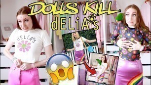 'DOLLSKILL x dELiA*s HAUL AND TRY ON!!! 1990\'s FASHION IS BACK??'