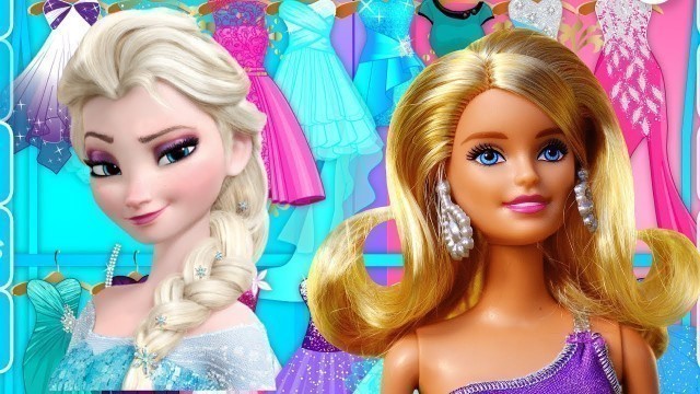 'Elsa Vs Barbie Fashion Contest Online Game'