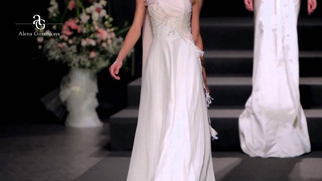 'Свадебные платья  Alena Goretskaya fashion show 2012  wedding fashion'