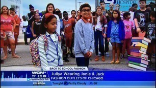 'Back to School Fashion Show on WGN TV Chicago, Aug 5, 2016'