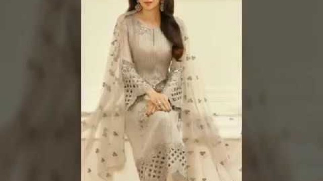 'Latest Punjabi Plazo Suit with Skirt Design / Latest Punjabi Suits Designs 2017-2018'