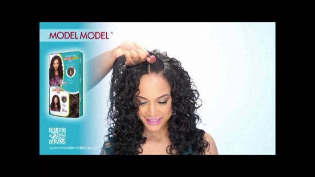 'MODEL MODEL INVISIBLE PART WIGS : CURLY STYLES: (Fast version)'