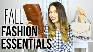 'FALL FASHION ESSENTIALS 2016 | Tory Burch, Kate Spade & More! | Shea Whitney'