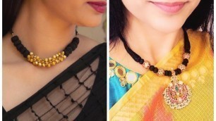 'Latest Black Thread Necklace Designs 2020'