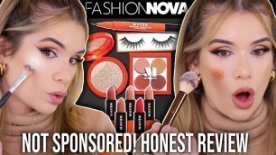 'TESTING Fashion Nova’s NEW MAKEUP LINE! ...is it Any Good?'