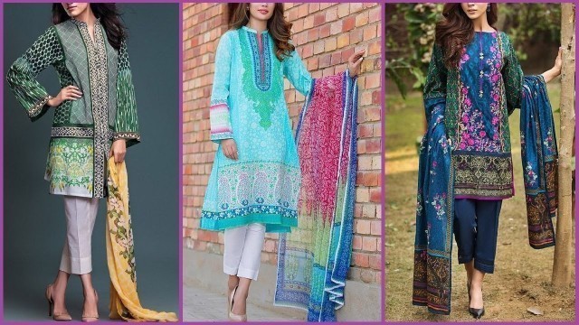 'Latest New Stylish 3 piece Lawn suit / Dresses for summer 2017 for Pakistani / indian Girls / Women'