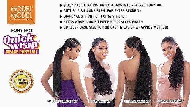 'Model Model Quick Wrap // Easy weave ponytail'