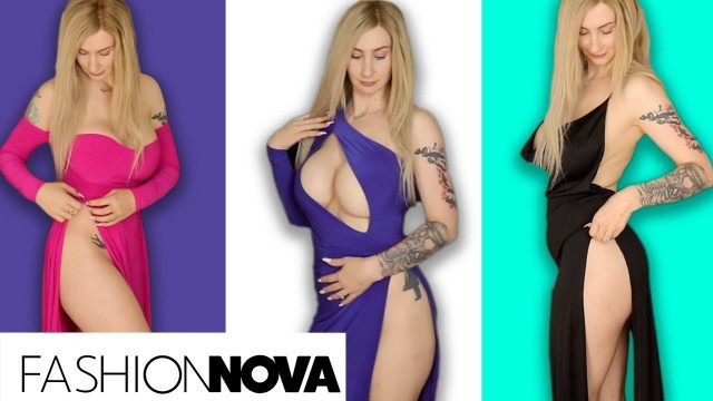 'Fashion Nova High Slit Dresses 2!! Soufeel'