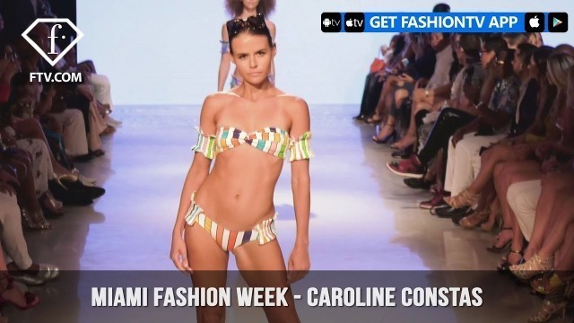 'Caroline Constas New York Chic Swim Miami Swim Week Art Hearts Fashion 2019 | FashionTV | FTV'