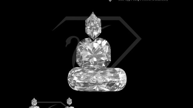 '3pcs Buddha Shape PieCut Diamonds By HSJ ||  Fashion | Diamonds | earings |Ring | jewel'