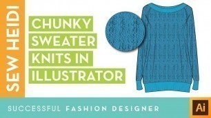 'Fashion Illustration Tutorial: Knit Repeating Pattern Textures'