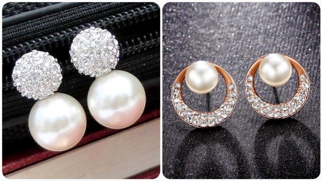 'Latest Pearl Drop Earrings Designs | Sea Pearl Earrings | Jewel Fashion'