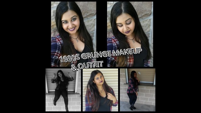 '1990\'s Grunge Makeup & Outfit'