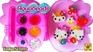 'HELLO KITTY Aquabeads Design Dazzling Jewel Creations! Hello Kitty Jewel Fashion Set! ImperiaToys'