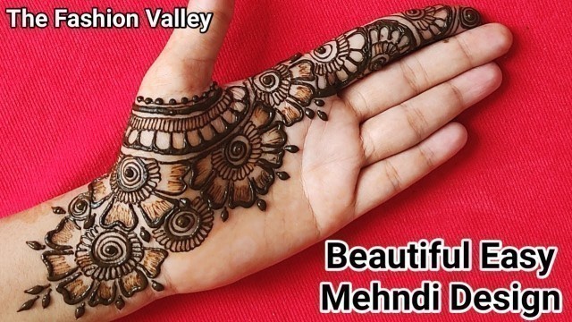 'Shaded Easy Mehndi Designs For Front Hands | Beautiful Mehndi Designs for Beginners | Henna Designs'