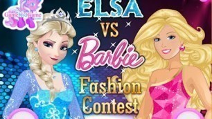 'elsa vs barbie fashion contest game'