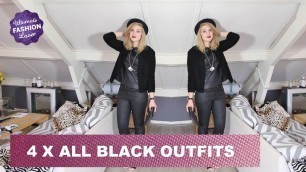 'All Black Outfits | Ultimate Fashion Challenge #4'