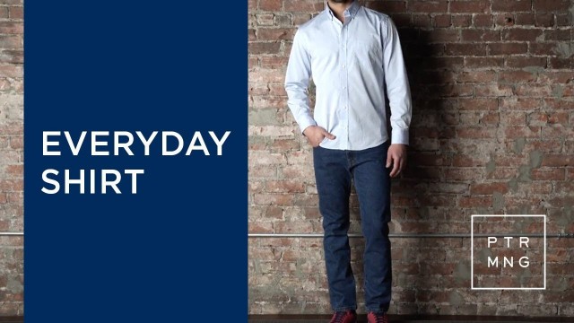 'Peter Manning Everyday Shirt | Button Up Shirts for Short Men'