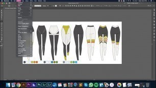 'DIGITAL FASHION ILLUSTRATION - FULL LENGTH - Designing a Range of Leggings'