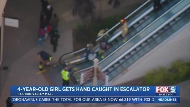 '4-Year-Old Rescued From Fashion Valley Escalator'