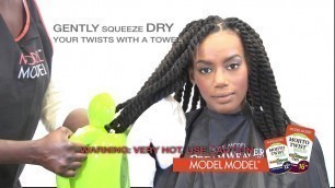 'Model Model Mojito Twist Installation: Double Strand Twist Style'